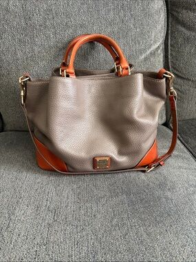 Dooney & Bourke Elephant Brenna  Leather Satchel